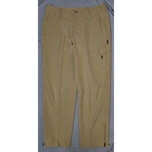 Cabelas Guidewear Pants Mens 36x32 Khaki Zip Cargo Outdoor Fishing‎ Hiking L LWT